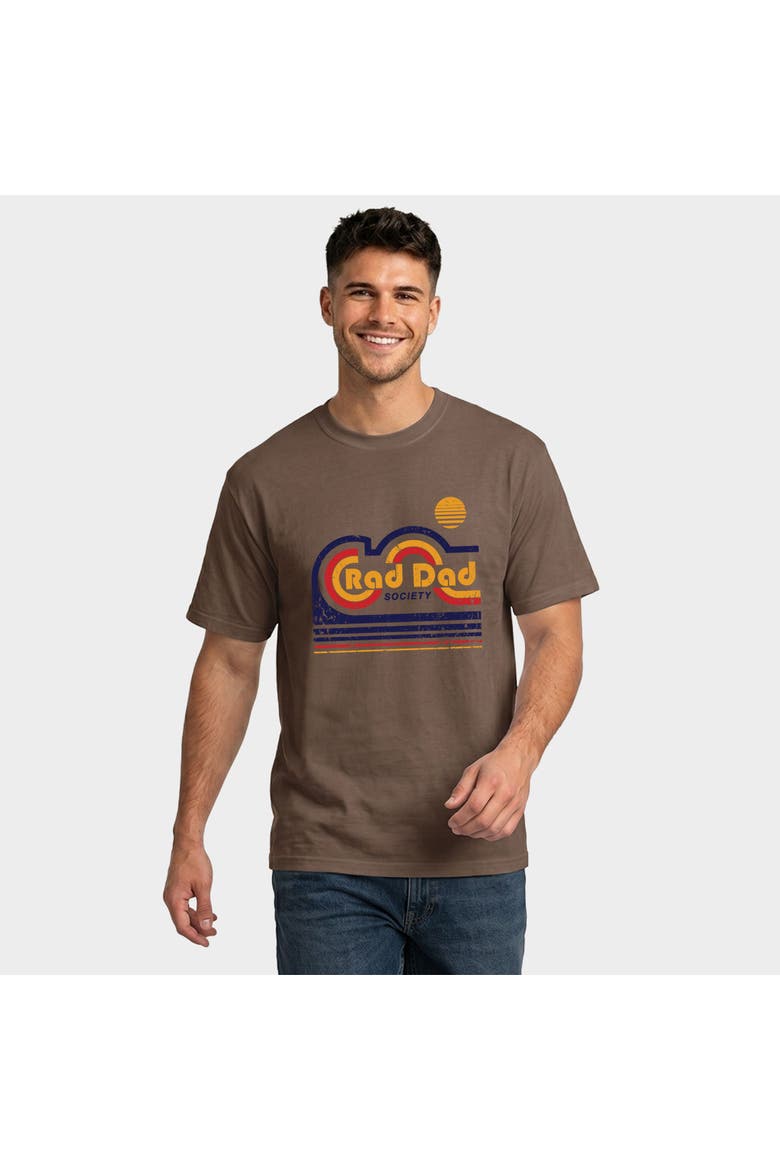 Rad Dad Society Retro Garment Dyed T-Shirt, Alternate, color, Espresso