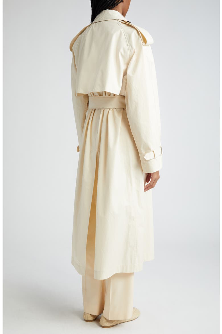 Oversize Belted Water Resistant Gabardine Trench Coat, Alternate, color, CALICO