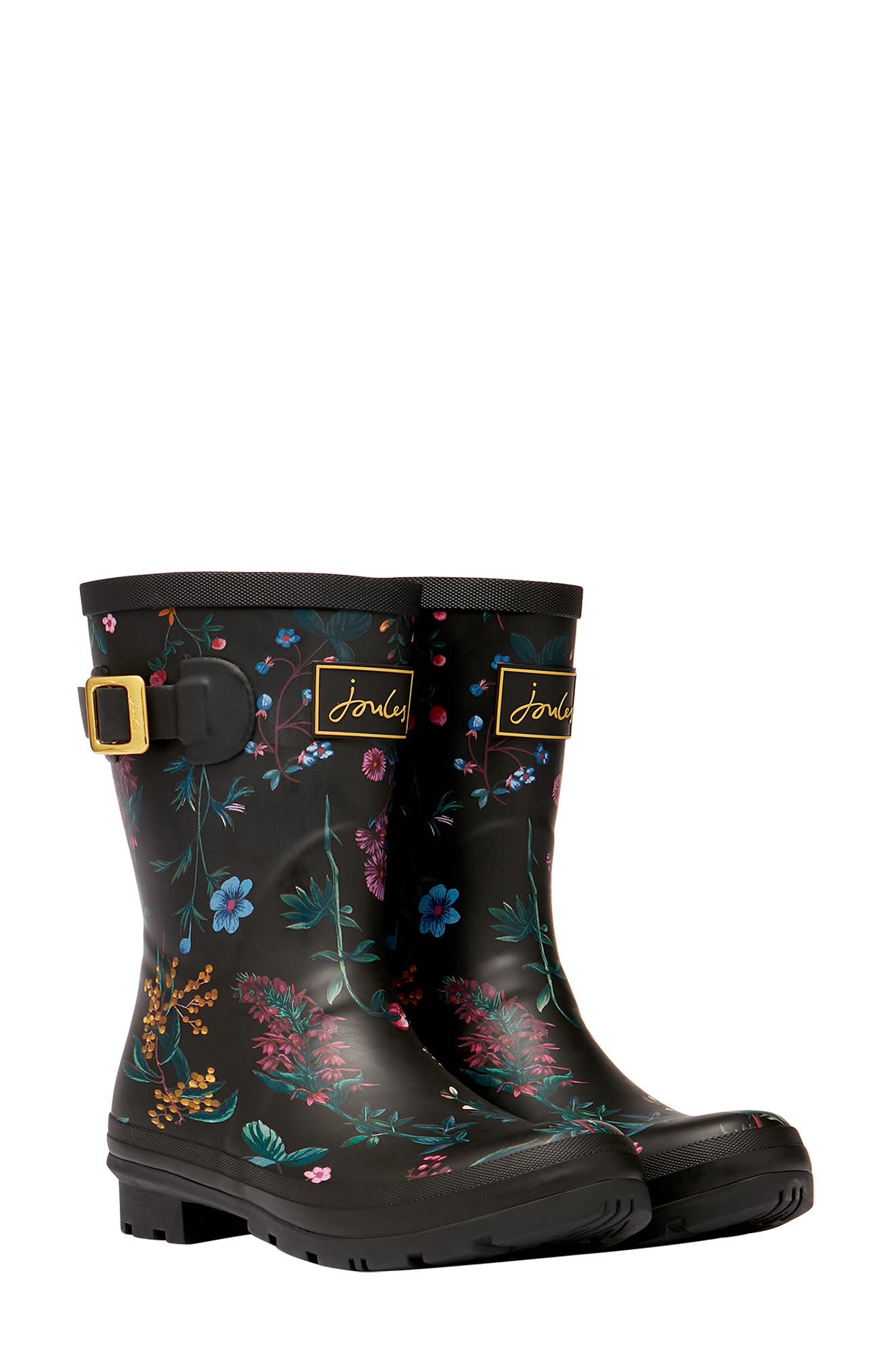 Joules Print Molly Welly Rain Boot, Main, color, 
