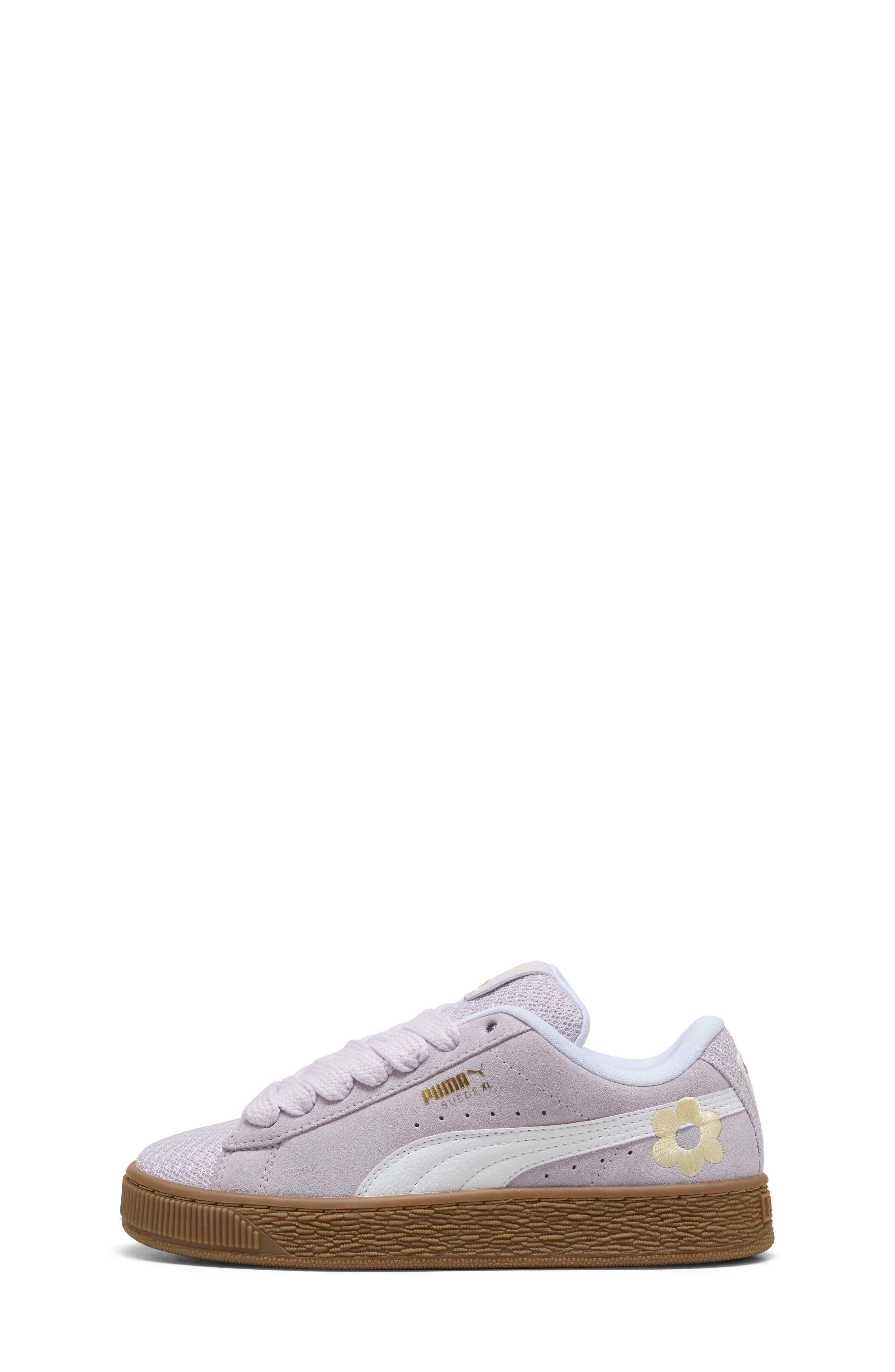 PUMA Kids' Suede XL Summer Feels Jr. Sneaker, Alternate, color, Lilac Frost-Puma White