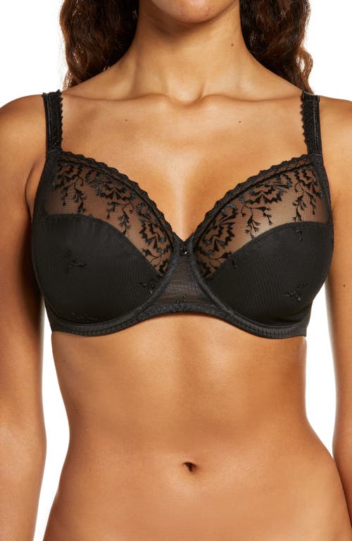 Chantelle Lingerie Every Curve Full Coverage Underwire Bra in Black at Nordstrom, Size 40F