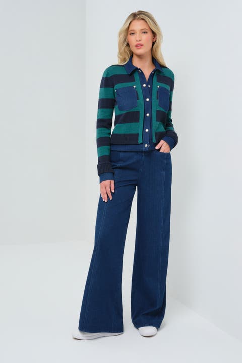Katson Performance Denim Wide Leg Pant