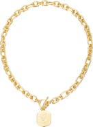 Adornia Monogram Initial Pendant Necklace