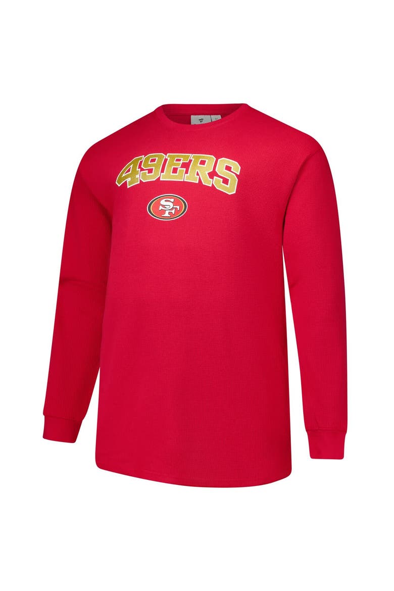 Men's Fanatics Scarlet San Francisco 49ers Big & Tall Thermal Long Sleeve T-Shirt, Alternate, color, Scarlet
