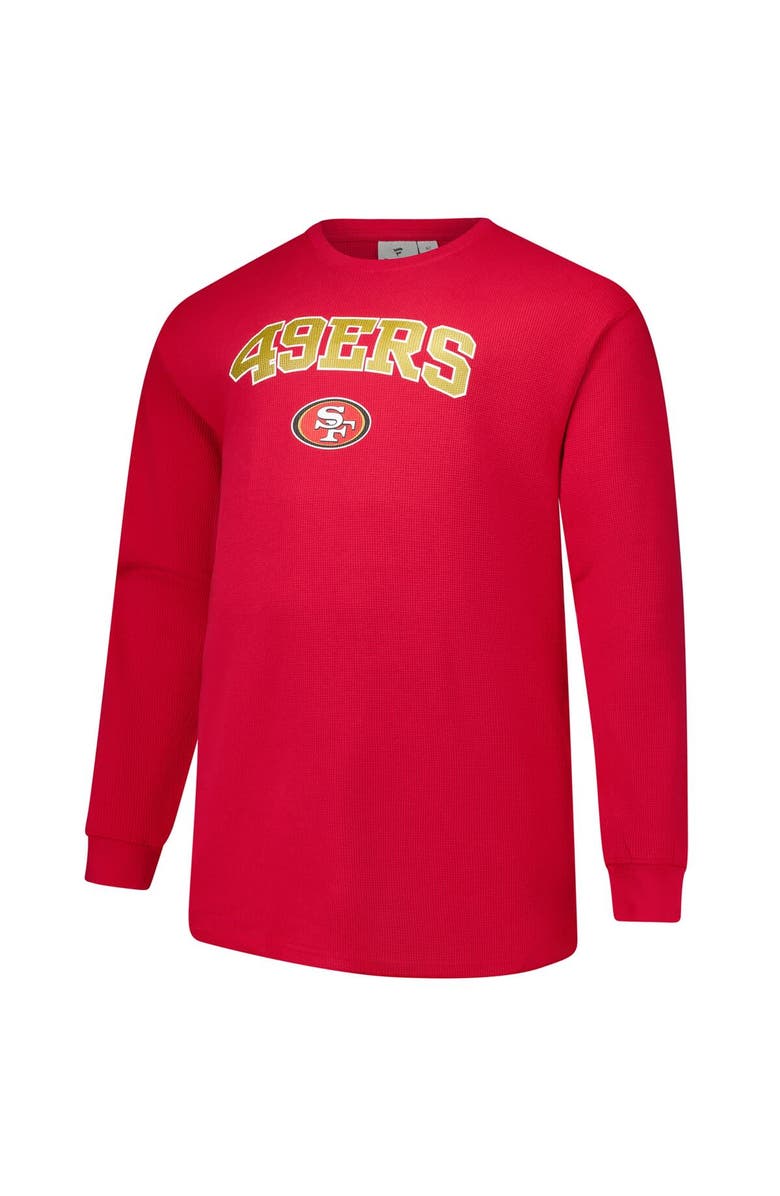 FANATICS Men's Fanatics Scarlet San Francisco 49ers Big & Tall Thermal Long Sleeve T-Shirt, Alternate, color, Scarlet