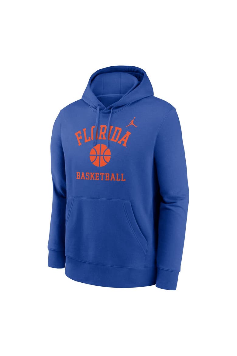 Men's Jordan Brand Royal Florida Gators Basketball Arch Pullover Hoodie, Alternate, color, Royal