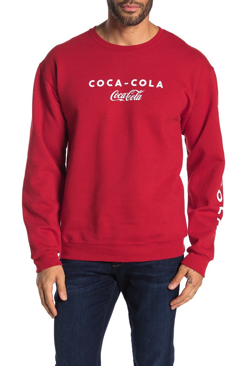 Coca Cola Big Logo Sweatshirt, Main, color, RED