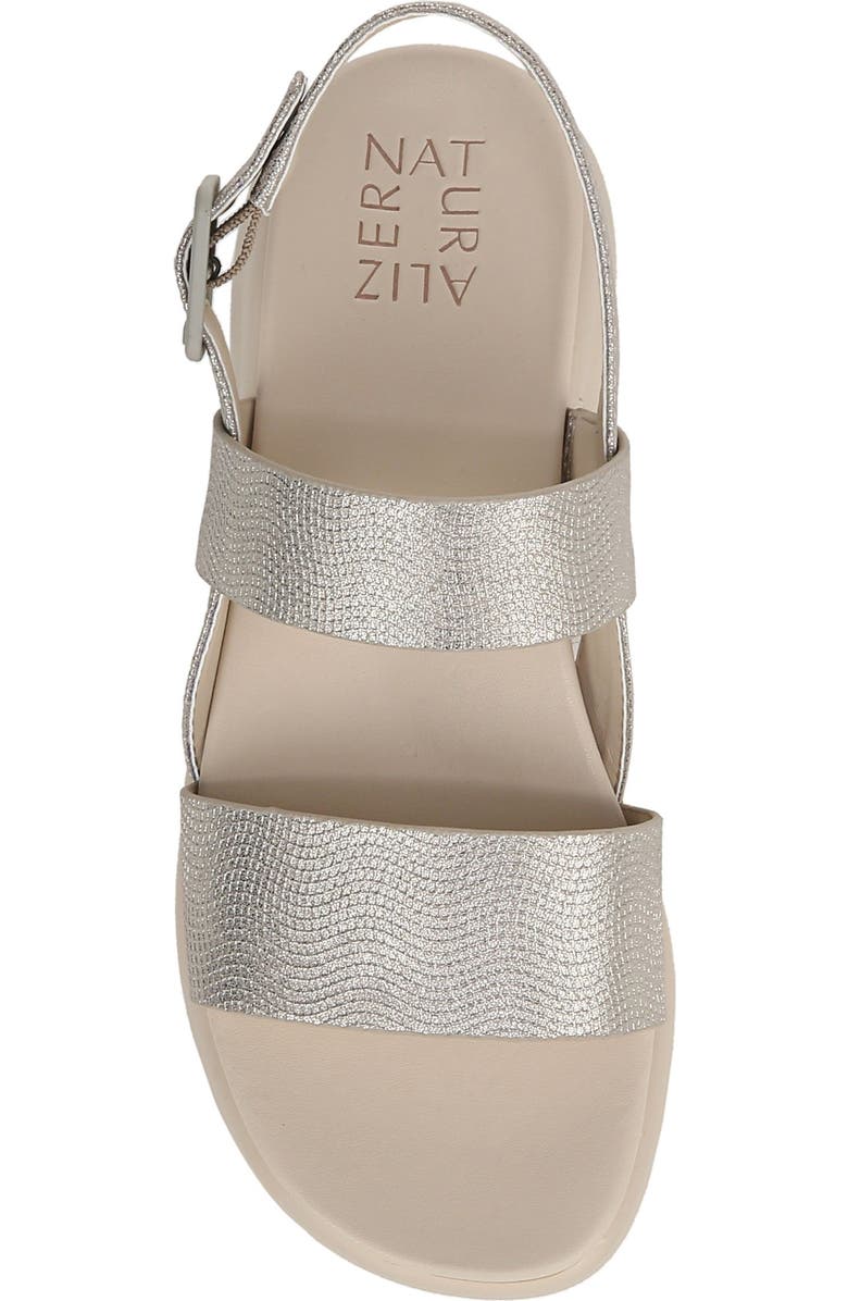 Naturalizer Coast Slingback Platform Sandal, Alternate, color, Warm Silver
