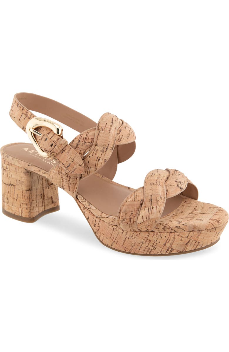 Aerosoles Camea Platform Sandal, Main, color, Natural Cork