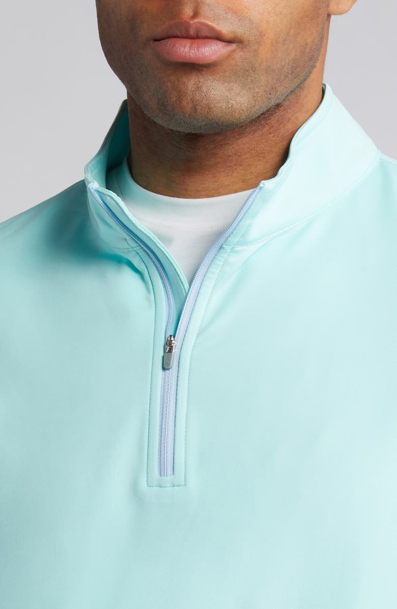 Peter Millar Perth Mélange Performance Quarter Zip Sweatshirt, Alternate, color, 