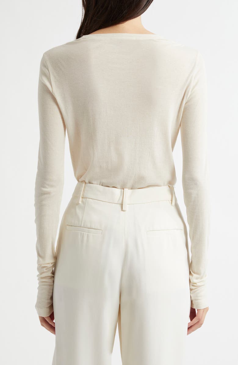 Weekend Max Mara Vistola Long Sleeve Cotton Knit Top, Alternate, color,