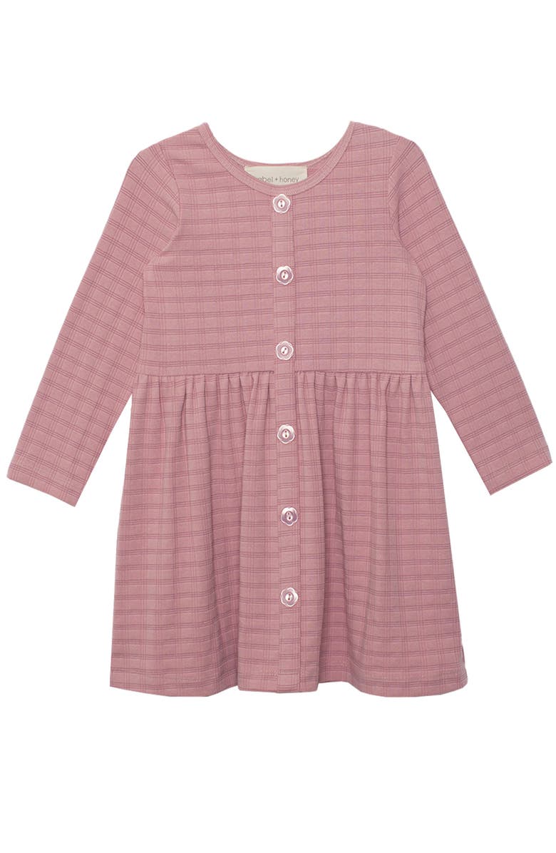 Mabel + Honey Liliana Plaid Dress, Main, color, Purple