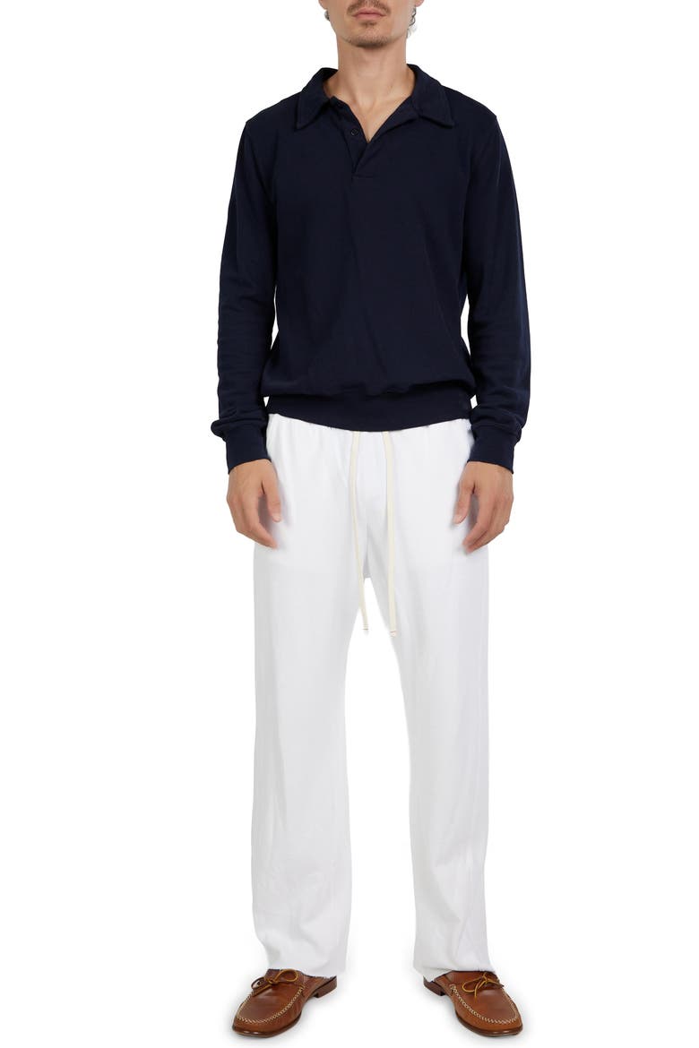 Pique Tennis Polo, Alternate, color, Navy