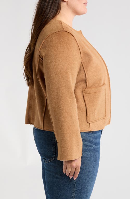 Wit & Wisdom Open Front Crop Jacket In Candy Yam