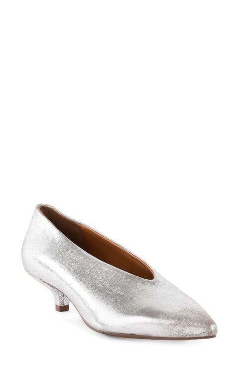 Libertine Pointed Toe Kitten Heel Pump (Women)