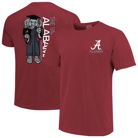 Men's Crimson Alabama Crimson Tide Mascot Grad Achievement Unlocked T-Shirt