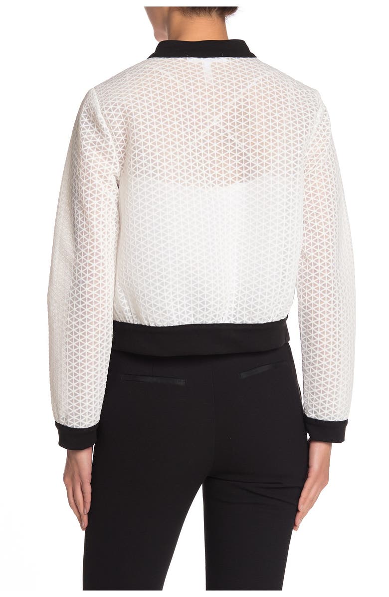 BCBGeneration Triangle Mesh Bomber Jacket, Main, color,