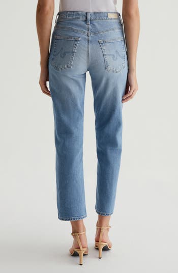 Brinley Mid Rise Crop Straight Leg Jeans