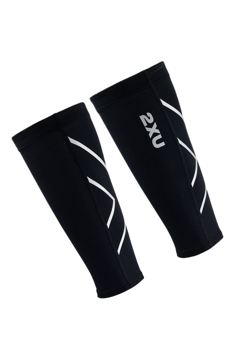 2XU Compression Calf Guards, Main, color, Black/Black