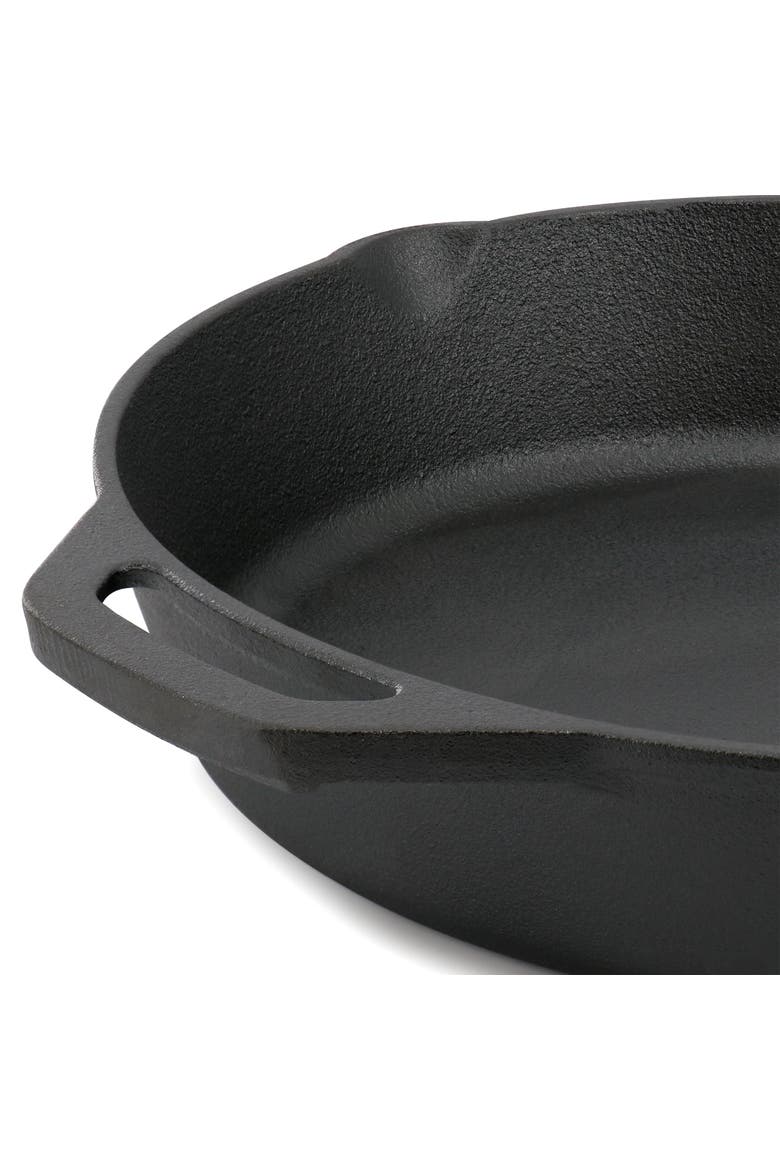 12 Inch Pre-Seasoned Cast Iron Skillet, Alternate, color, Black