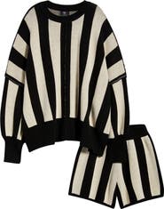 Dressed in Lala Start A Revolution Stripe Sweater & Shorts