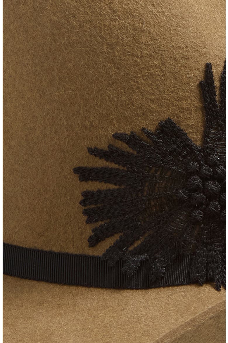Britney Embellished Wool Western Hat, Alternate, color, PECAN/ BLACK