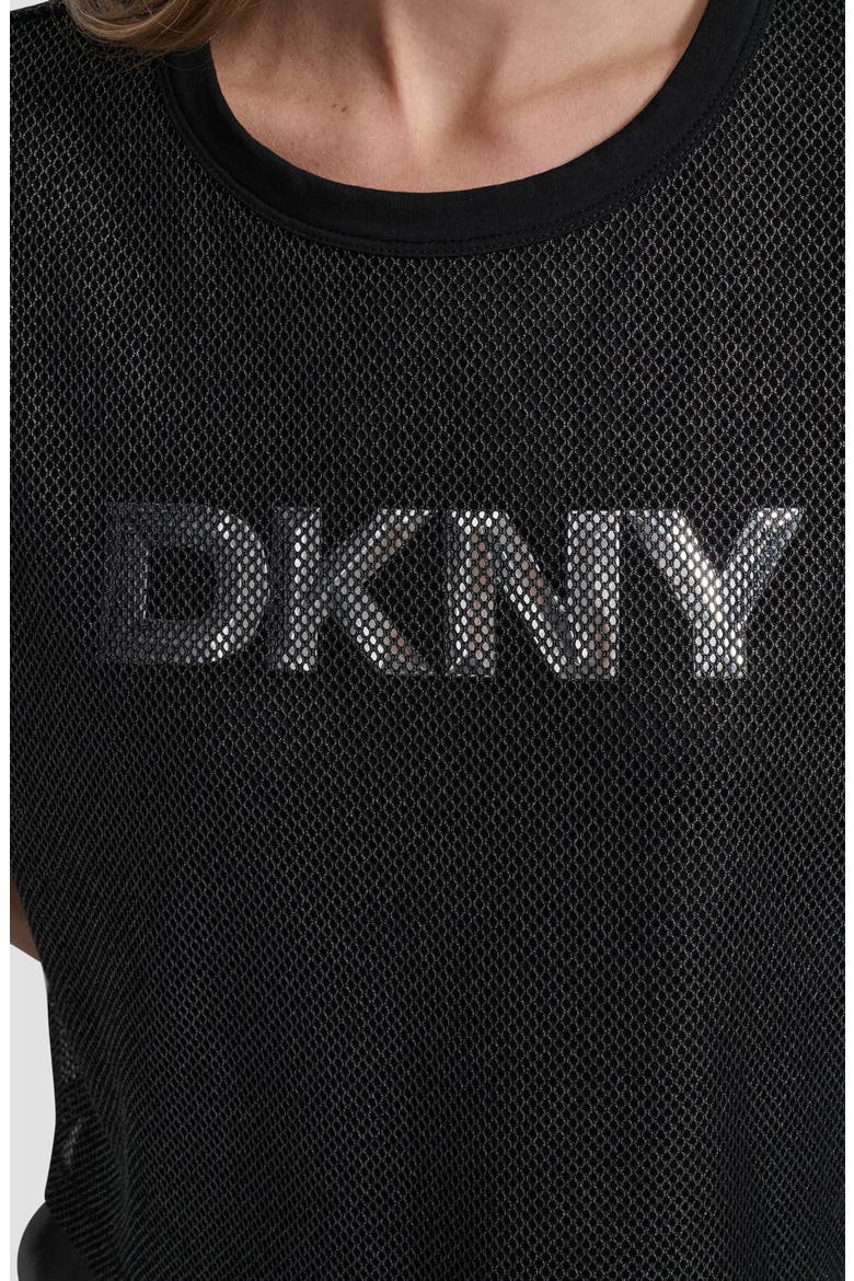 Mesh Overlay Logo Top, Alternate, color, BLACK