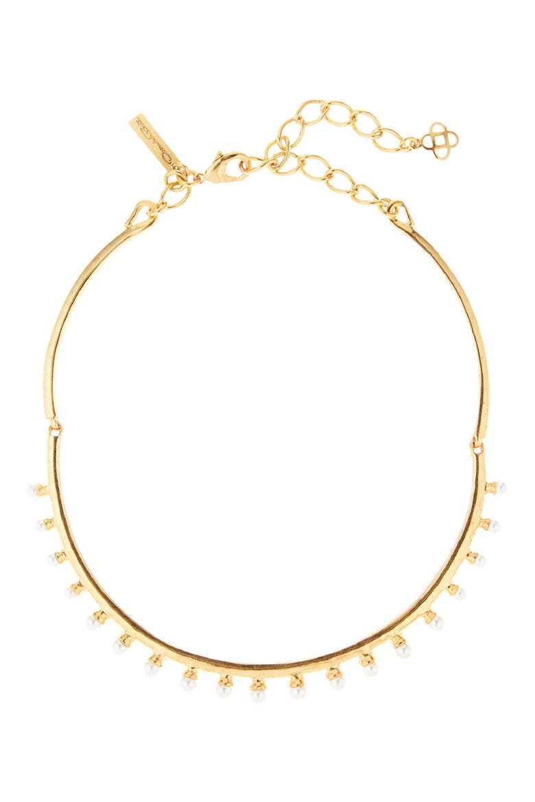 Imitation Pearl Necklace, Main, color, GOLD