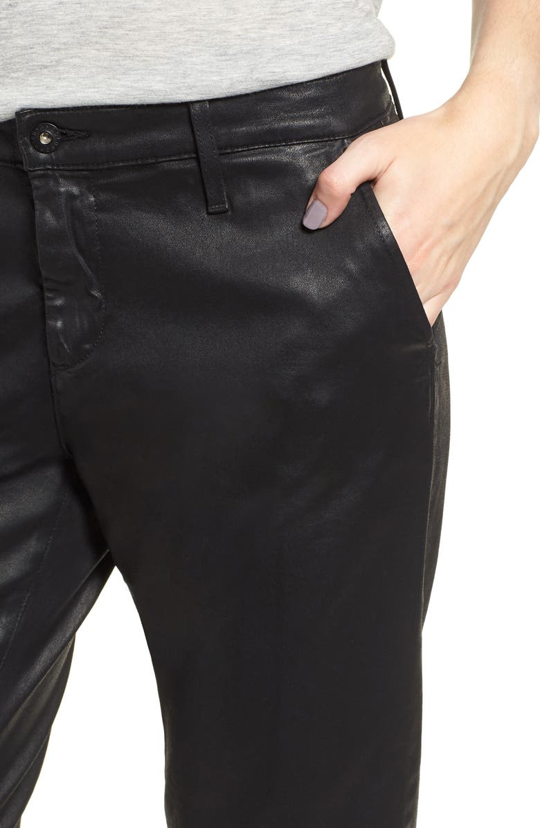 AG Caden Crop Twill Trousers, Alternate, color, Leatherette Light