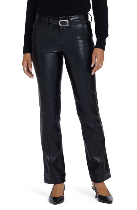 Marilyn Faux Leather Straight Leg Pants