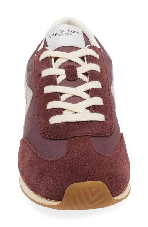 Rag & Bone Retro Runner Womens Two Tone Man Made Casual And Fashion Sneakers In Grape