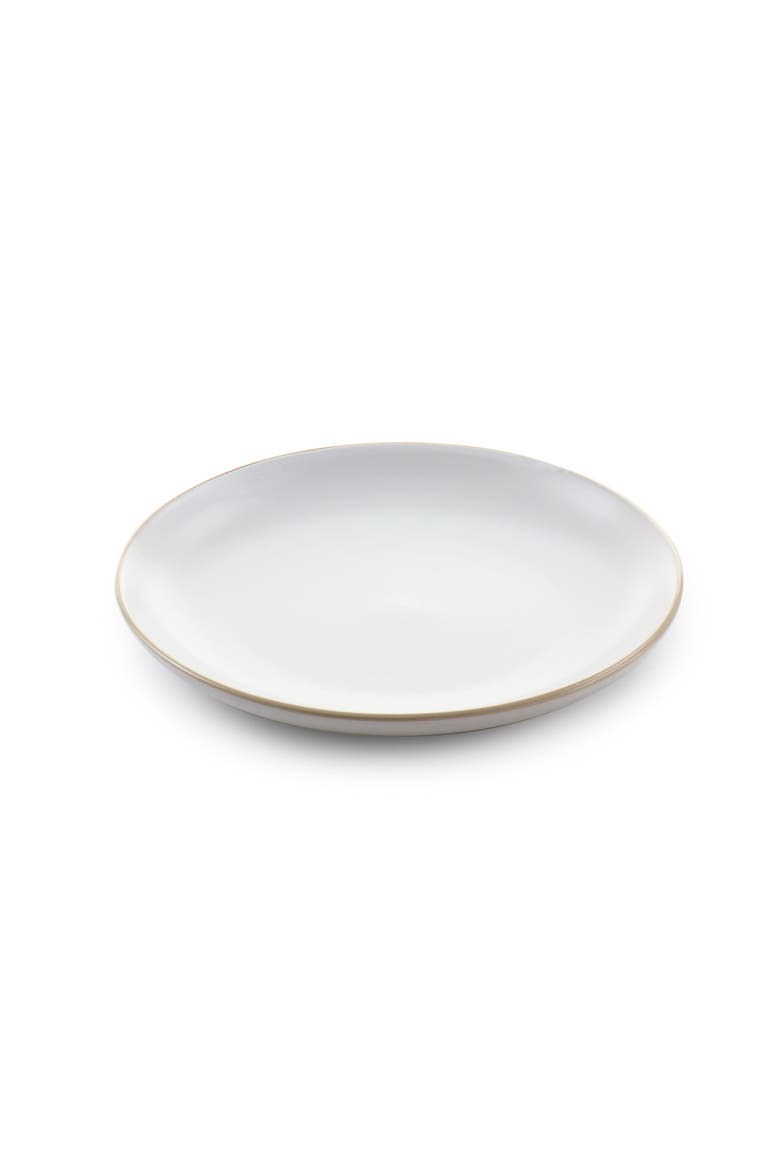 Rockaway 12 Piece Stoneware Dinnerware Set, Alternate, color, White