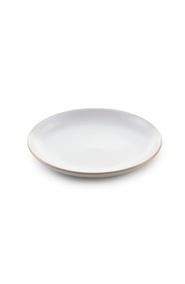 Gibson Home Rockaway 12 Piece Stoneware Dinnerware Set, Alternate, color, White