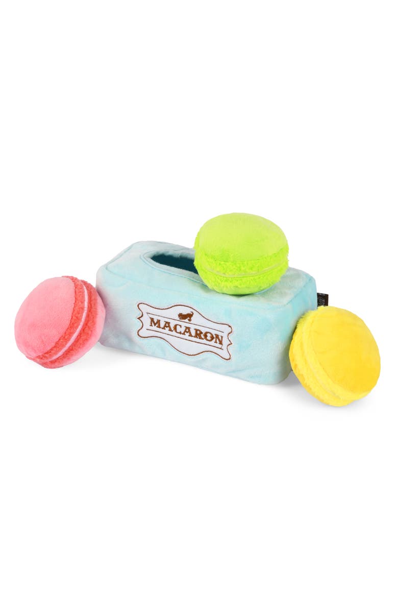 P.L.A.Y. Pup Cup Cafe Muttarons Plush Dog Toy, Main, color, Multicolored