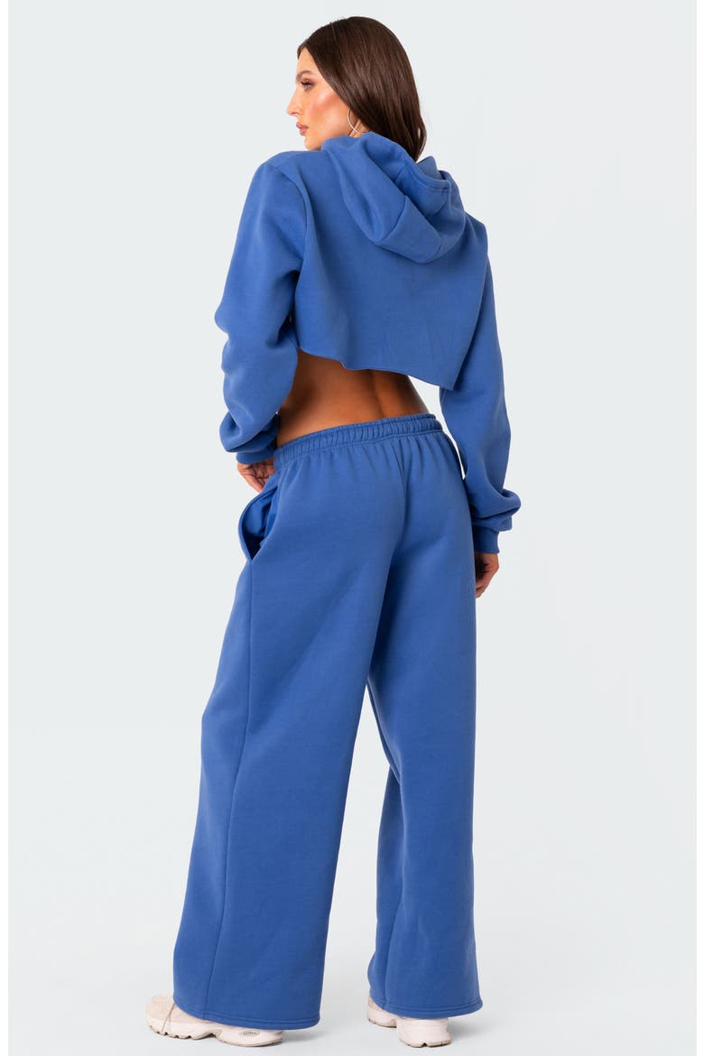 Breanna Low Rise Wide Leg Sweatpants, Alternate, color, BLUE