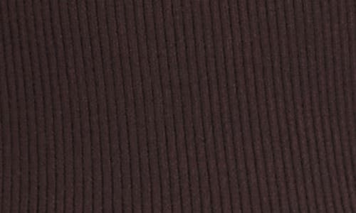 Karen Kane Contrast Rib Polo Sweater In Brown