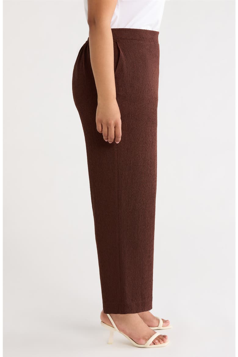 Knit Pull-On Wide Leg Pants, Alternate, color, DARK CHOCOLATE