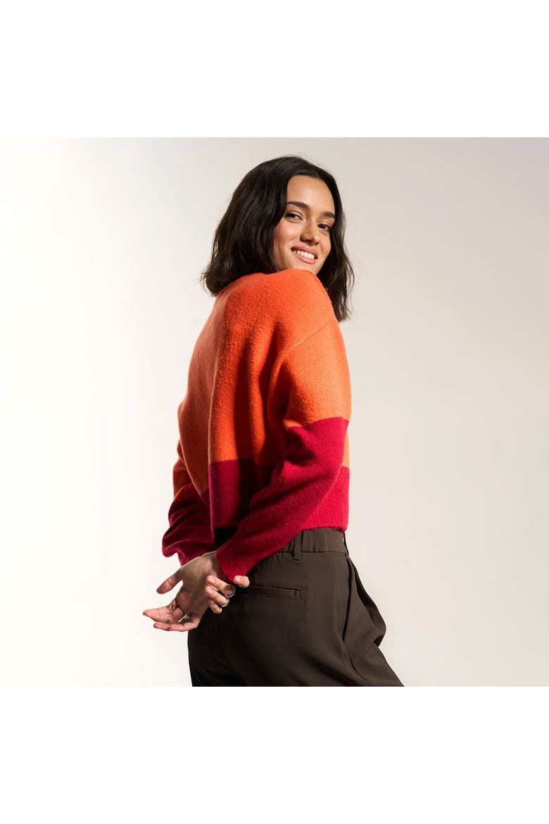 Fiona Cardigan - Women's, Alternate, color, Red Orange