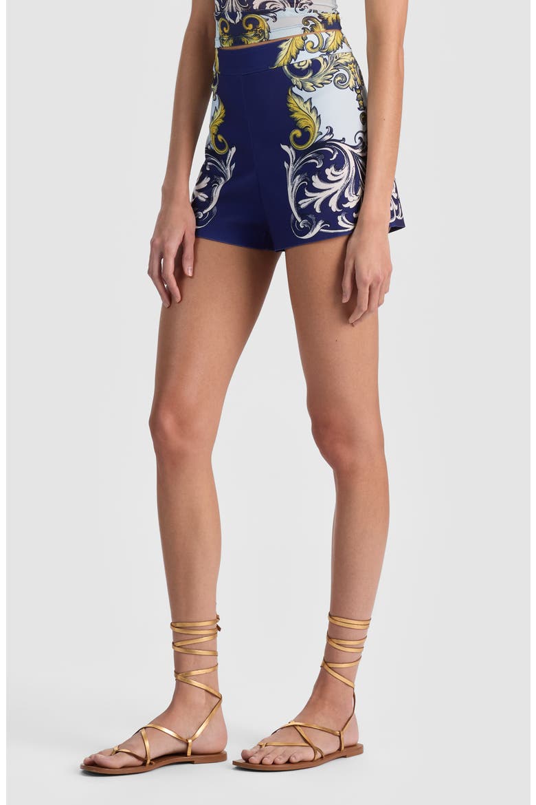 Hera Baroque Print Shorts, Alternate, color, ANTIQUE SCROLL