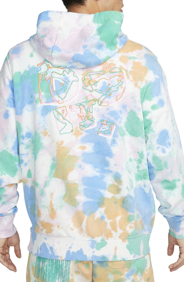 Nike Sportswear Club Fleece Tie Dye Hoodie, Alternate, color, 