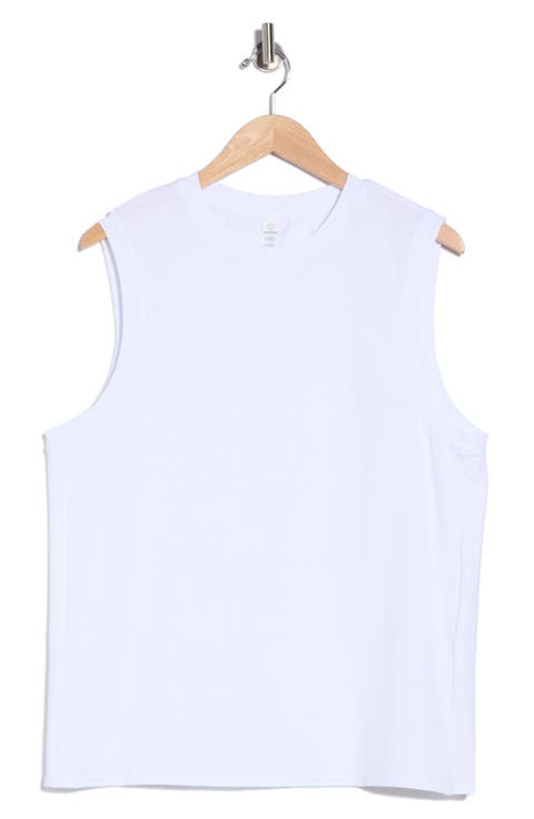 Crewneck Stretch Cotton Tank