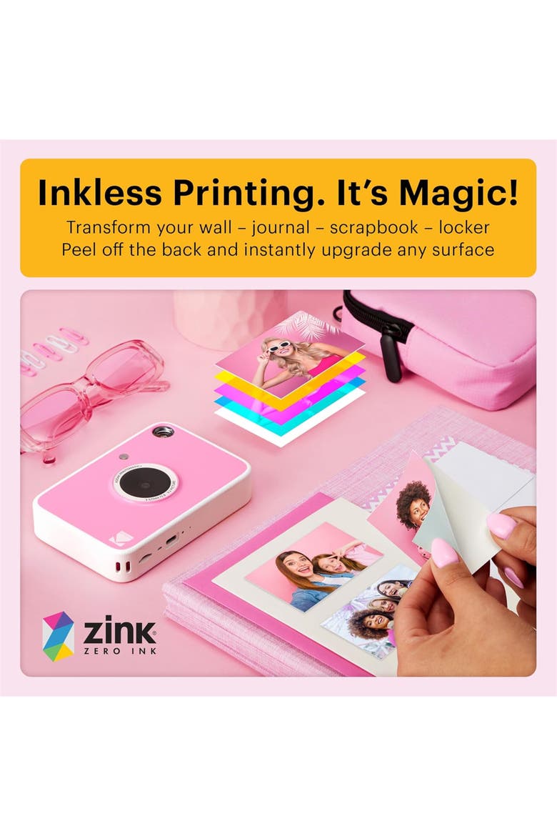 Printomatic+ Instant Camera Gift Bundle Kit, Alternate, color, Pink