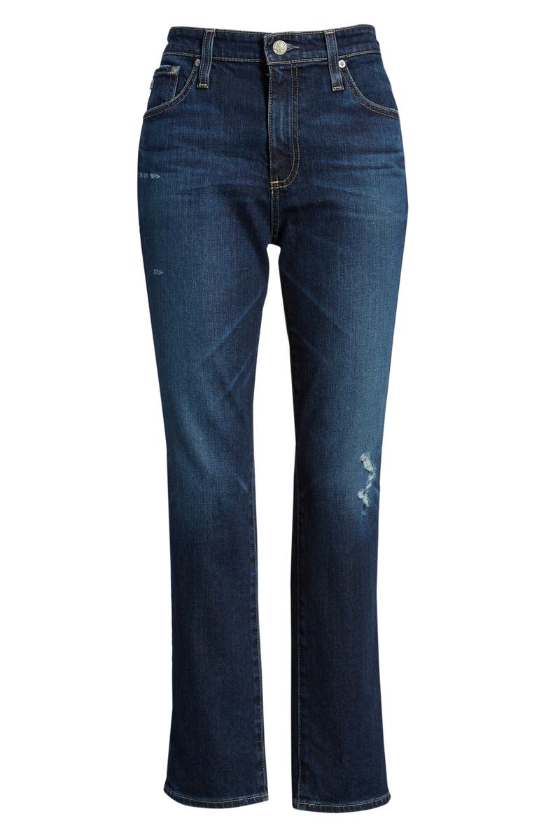 AG The Isabelle High Waist Crop Straight Leg Jeans, Alternate, color, 