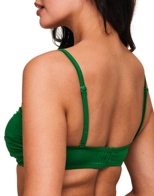 Adore Me Tanisha Swimwear Bikini Top In Dark Green