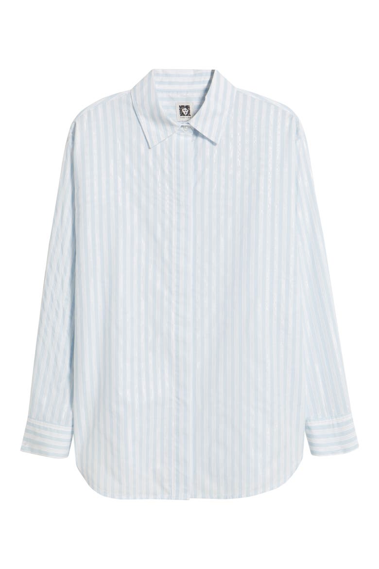 Stripe Woven Shirt, Alternate, color, OPAL BLUE MULTI