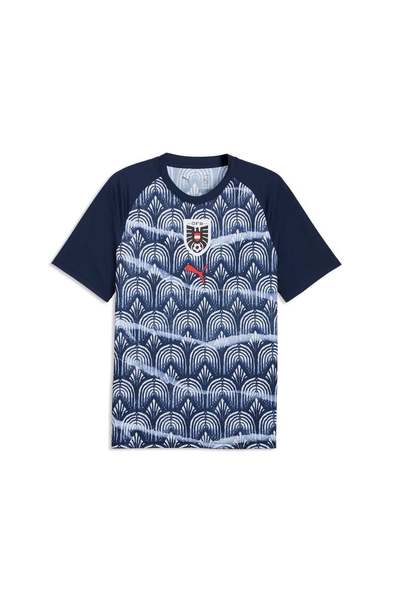 PUMA Men's Puma Navy Austria National Team 2026 Pre-Match Top, Alternate, color, Navy