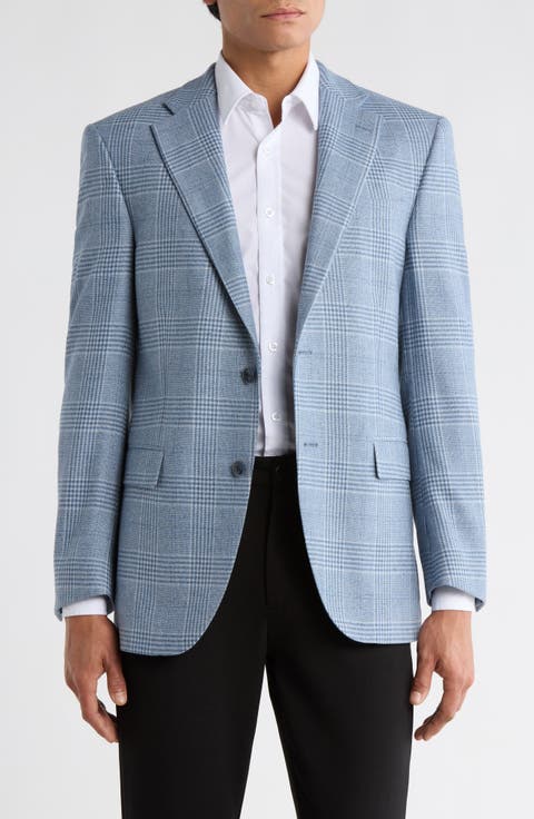 Plaid Wool & Cashmere Blend Sport Coat