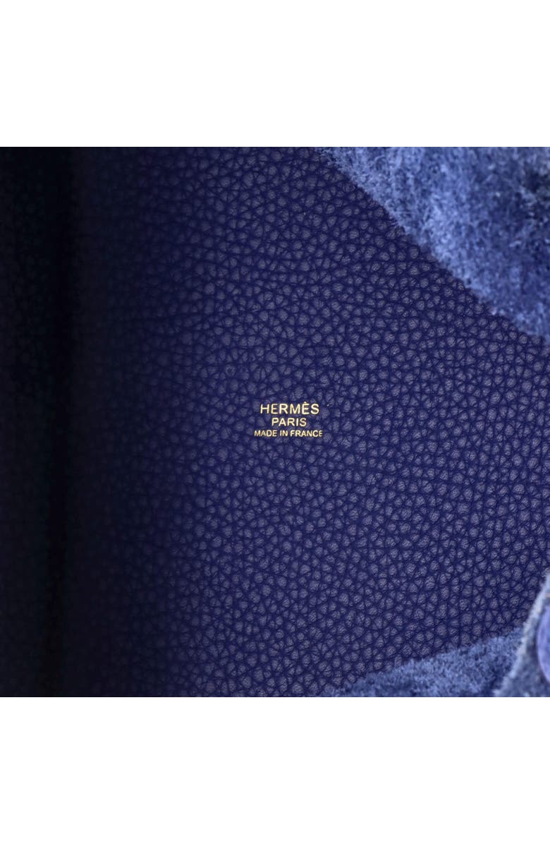 Pre-Owned Hermes Picotin Lock Bag Clemence MM, Alternate, color, Bleu Brighton