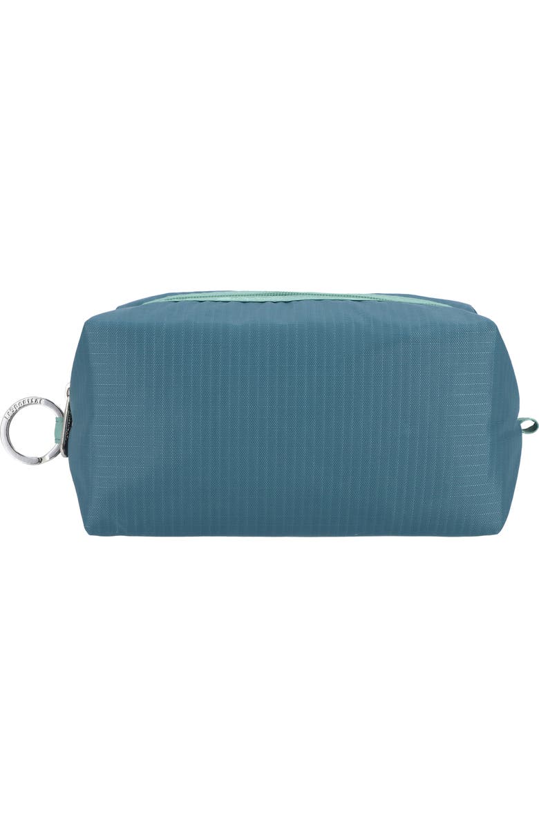 LeSportsac Large Ripstop Zip Pouch, Main, color, Blue Indigo/ Mint