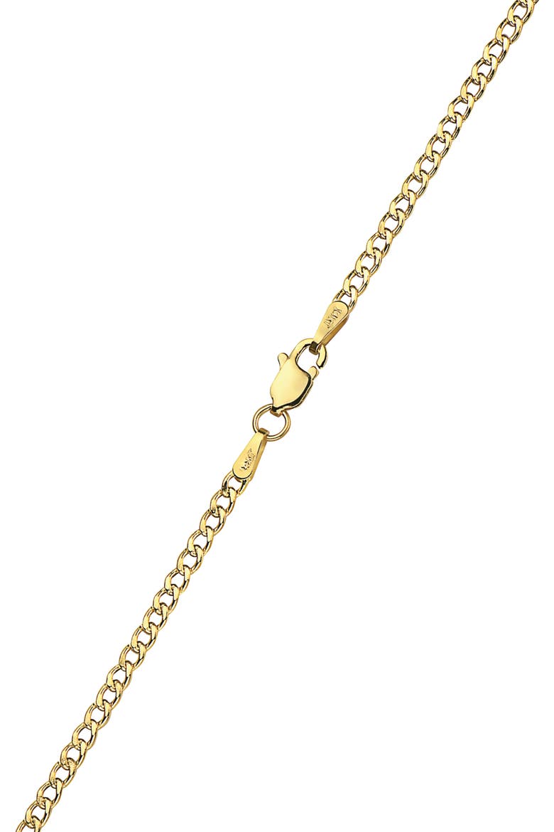 14K Yellow Gold 8mm Cuban Chain Necklace, Alternate, color, GOLD